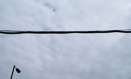 Suction hose in the sky